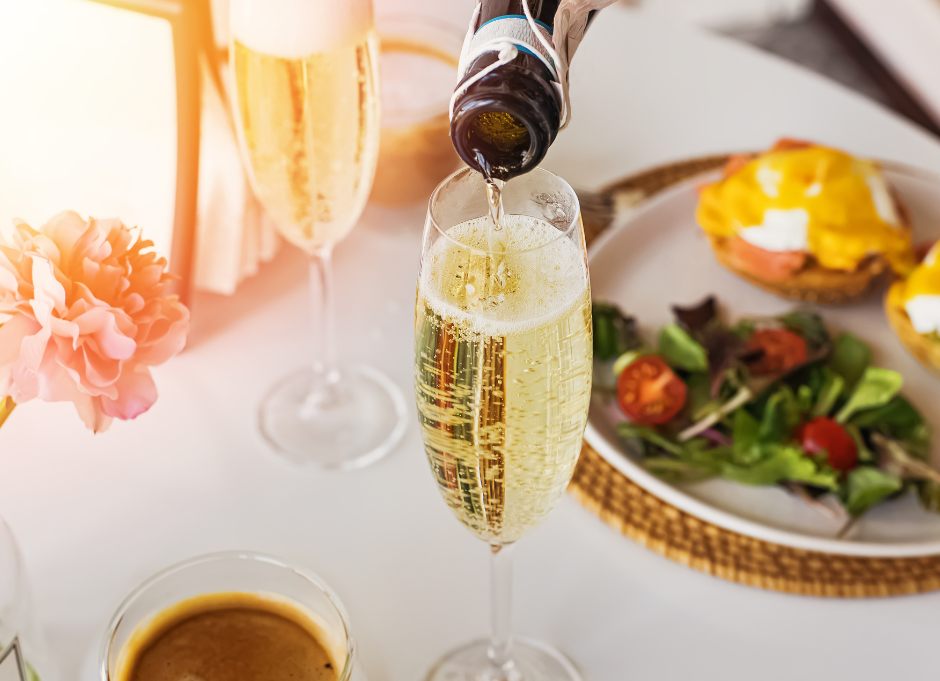 A bottle of sparkling cider